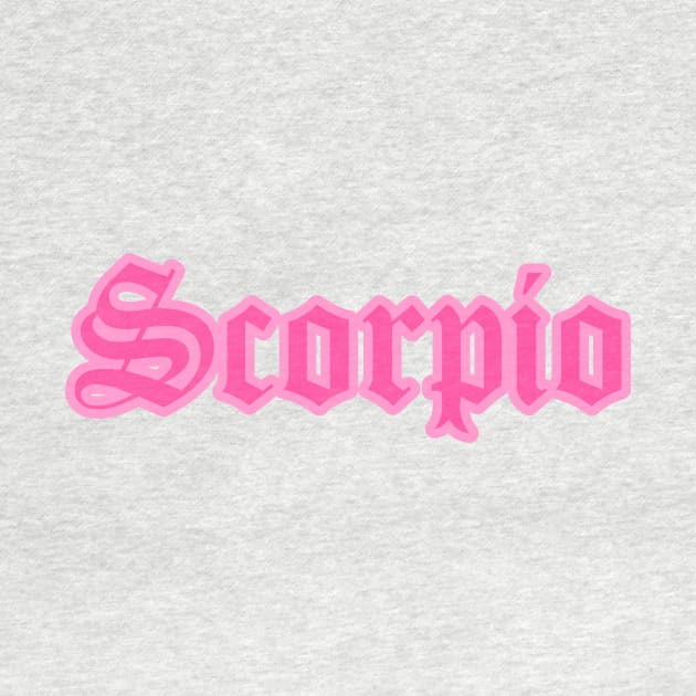 Scorpio Zodiac Pink Astrology Aesthetic by Asilynn